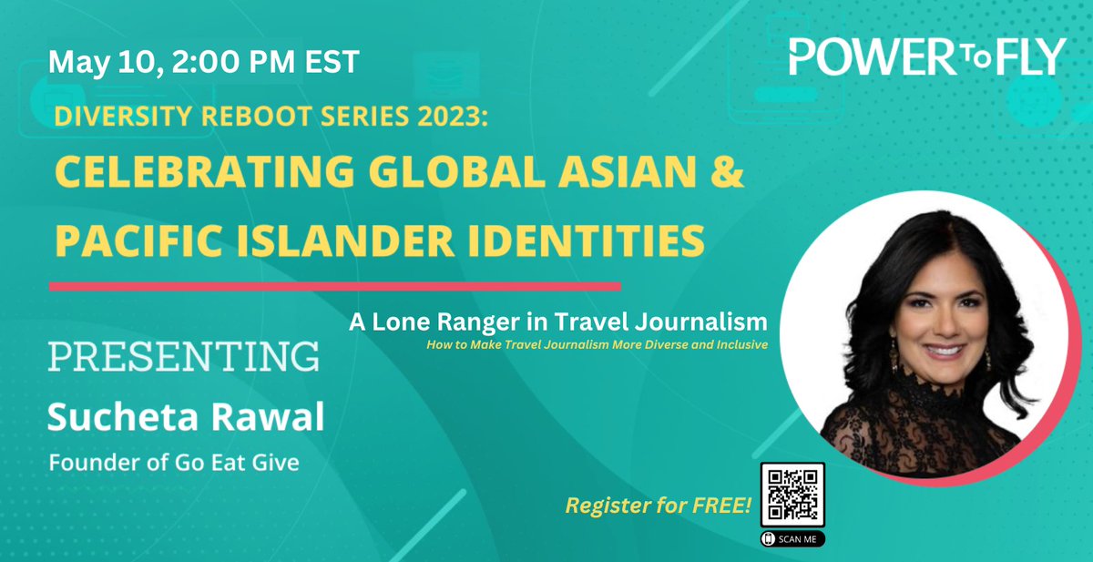 Corporations, editors, associates - join me this Wednesday for a powerful event where I’ll be talking about diversity in travel writing…

Register for free at: 

lnkd.in/g3BbqU-e