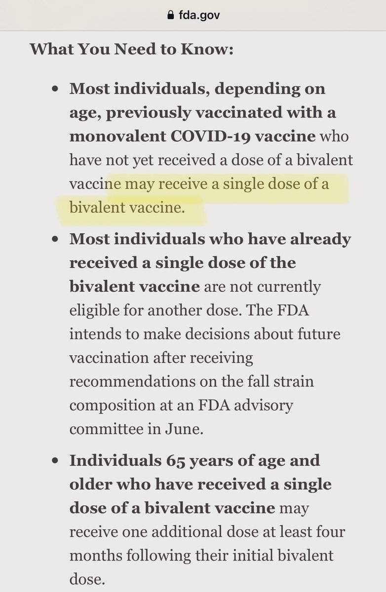 إلى اخواننا وخواتنا الملقحين بلقاح Pfizer و Moderna اليكم هذا الخبر،،

لم تعد مناعتكم قادرة على تصدي السلالات الجديدة من فيروس كورونا، لأن حسب تصريح FDA اليوم بأن الاصدار الأول من لقاح فايزر و موديرنا لم يعد يعمل، وعليكم اخذ الاصدار الثاني Bivalent ثنائي التكافؤ لاستمرار الحماية.