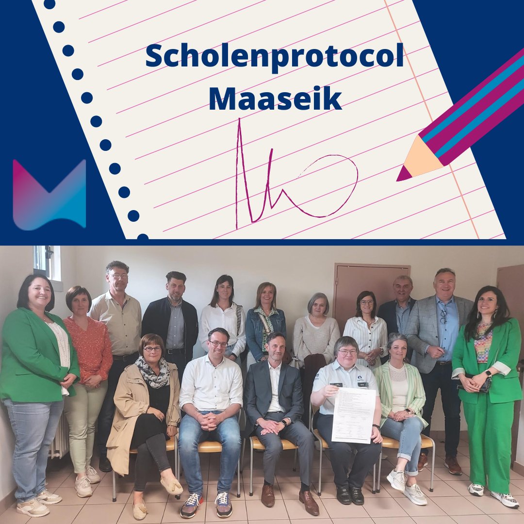 Vandaag werd het scholenprotocol voor de stad Maaseik ondertekend door de verschillende partners.  Zo'n protocol sluit nauw aan bij de visie van parket Limburg om de veilige, rechtvaardige &amp; zorgzame samenleving te beschermen,iets wat zeker binnen een schoolcontext belangrijk is.