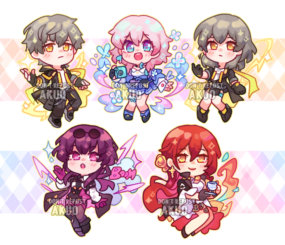 「 Star Rail  chibi set 1」|🪸Magical Akuo🪸 ST0RE OPEN!のイラスト