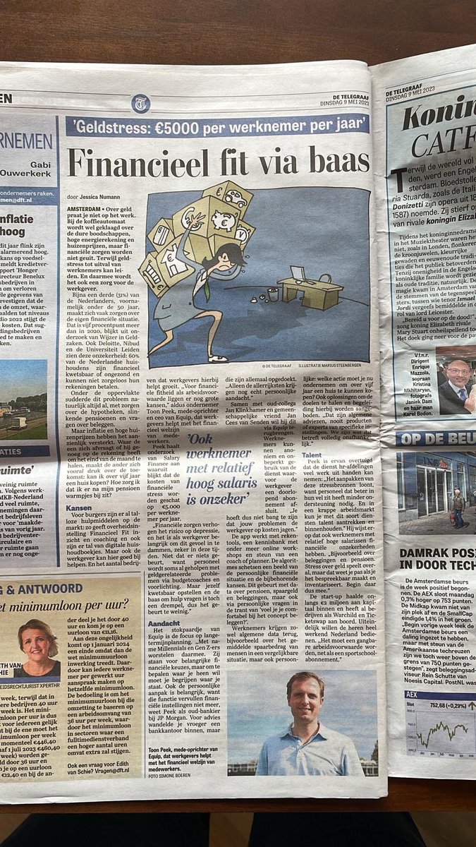 Trots op schoonzoon <a href="/toon_peek/">Toon Peek</a> die met twee vrienden een innovatief bedrijf oprichten voor financiële fitheid  van werknemers. Echte ondernemers!