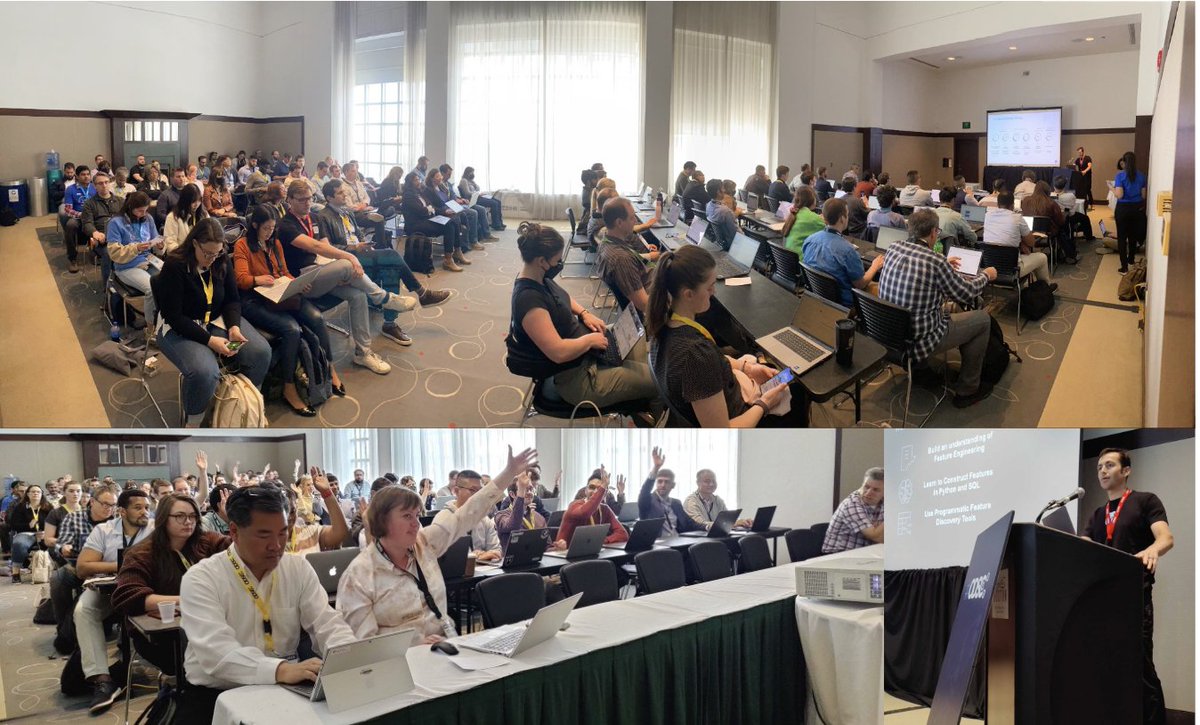 "Wow! What an amazing workshop we just had with over 100 enthusiastic attendees and so many great questions at <a href="/_odsc/">ODSC (Open Data Science Conference) AI</a> East 2023! Thank you all for making it a huge success!! Don't forget to swing by our booth #2 to continue the conversation! 
#datascience #featureengineering #ai