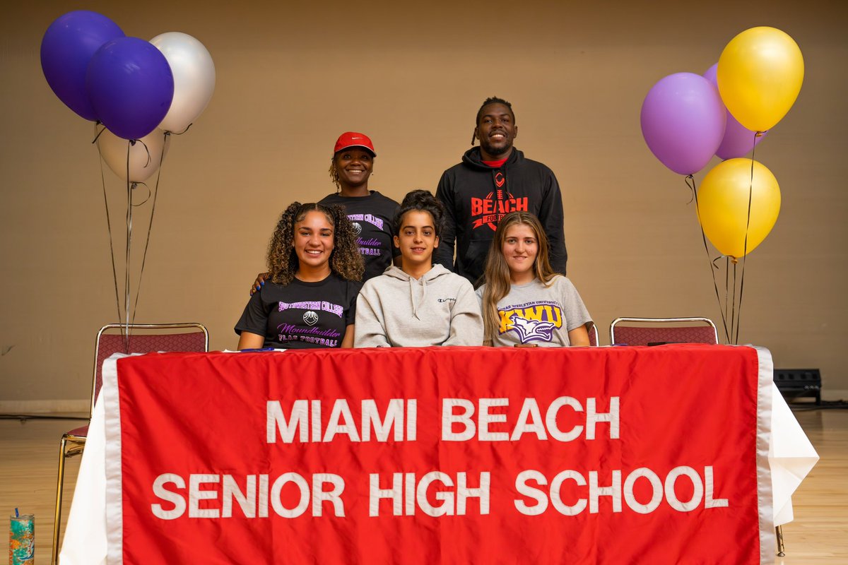 Miami Beach Flag FB (@beach_fb) on Twitter photo Congratulations π ladies π
Karla Lopes- Southwestern College <a href="/SCWomensFlag/">Southwestern College Women's Flag Football</a>
Eva Novacek- Kansas Wesleyan University
Alyeska Cruz- Kansas Wesleyan University #BeachMade Congratulations π ladies π
Karla Lopes- Southwestern College <a href="/SCWomensFlag/">Southwestern College Women's Flag Football</a>
Eva Novacek- Kansas Wesleyan University
Alyeska Cruz- Kansas Wesleyan University #BeachMade