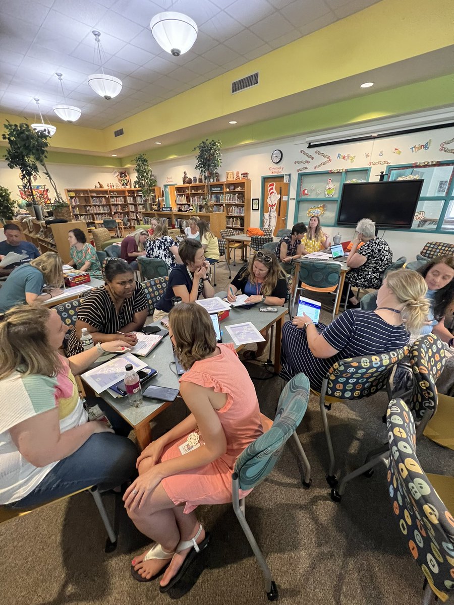 Our staff that have completed LETRS are giving feedback and input on a draft of next year’s master schedule.  We have representation from each area. Planning is a collaborative process at <a href="/TimberDriveES/">Timber Drive ES</a> !   #PACKrising