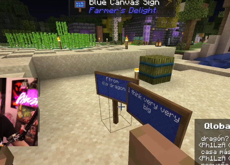 emh578's tweet photo. #qsmp #qsmpeggs 
I don't think the binary AI attacked because they were looking at the train tracks, people have looked at them before

Phil started asking the eggs questions about what they remember and the dragon https://t.co/XdDCWKXNiD