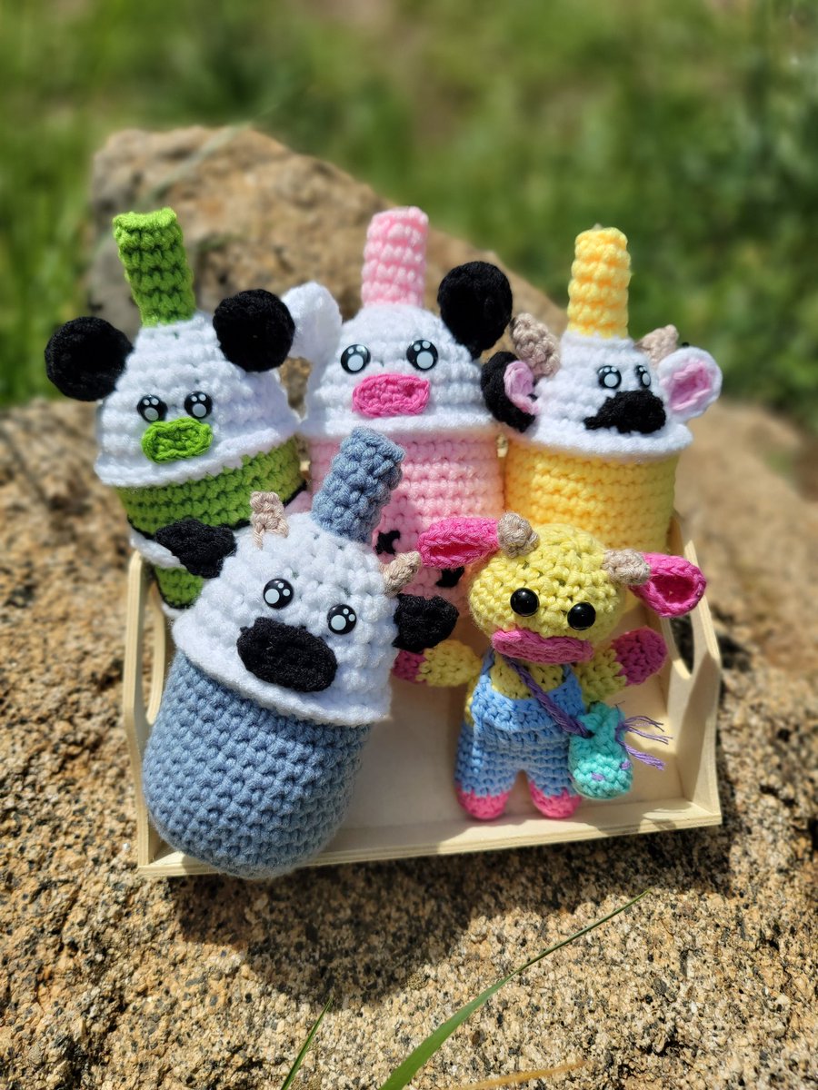 #crochet #crochetaddict #amigurumi #amigurumilove #crochettoy #kids #cute #squish #colors #spring #crochetlove #crochetersofinstagram #crochetaddict #crocheting #instacrochet #yarn #crochetinspiration #crocheted #crochetlover #amigurumilove #crochetgirlgang #boba #cow