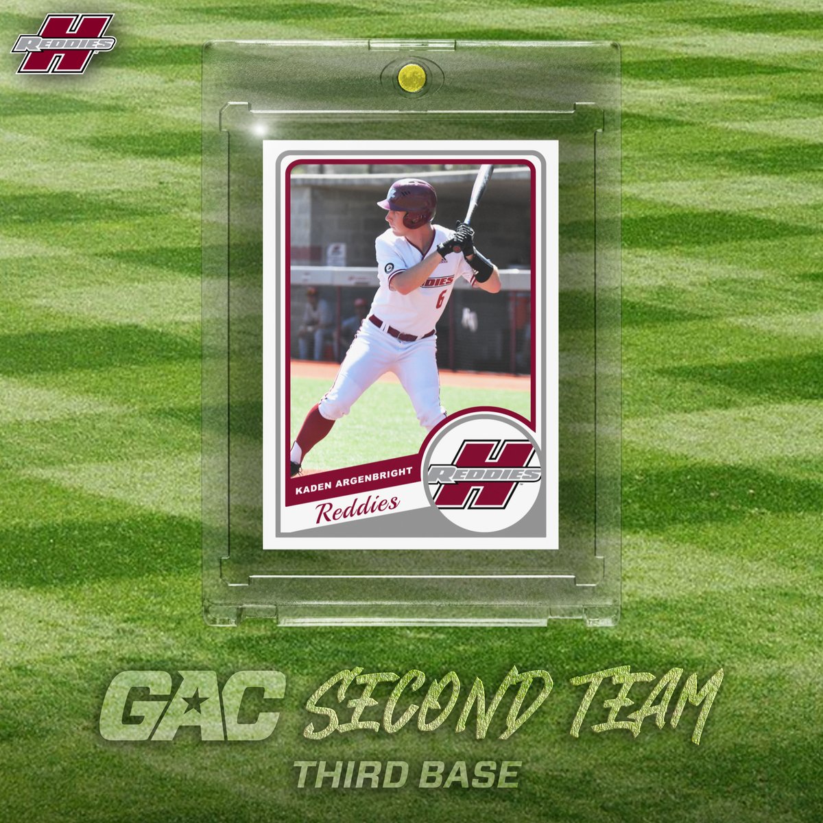ReddieBaseball's tweet photo. Congratulations to Kaden Argenbright on being named to the 2023 @GACAthletics Second Team! ⚾️

Kaden has started every game this season and is batting .335 with 67 hits, 11 doubles and 37 RBIs.

#NoMereBeast https://t.co/lCfkYPdq5n