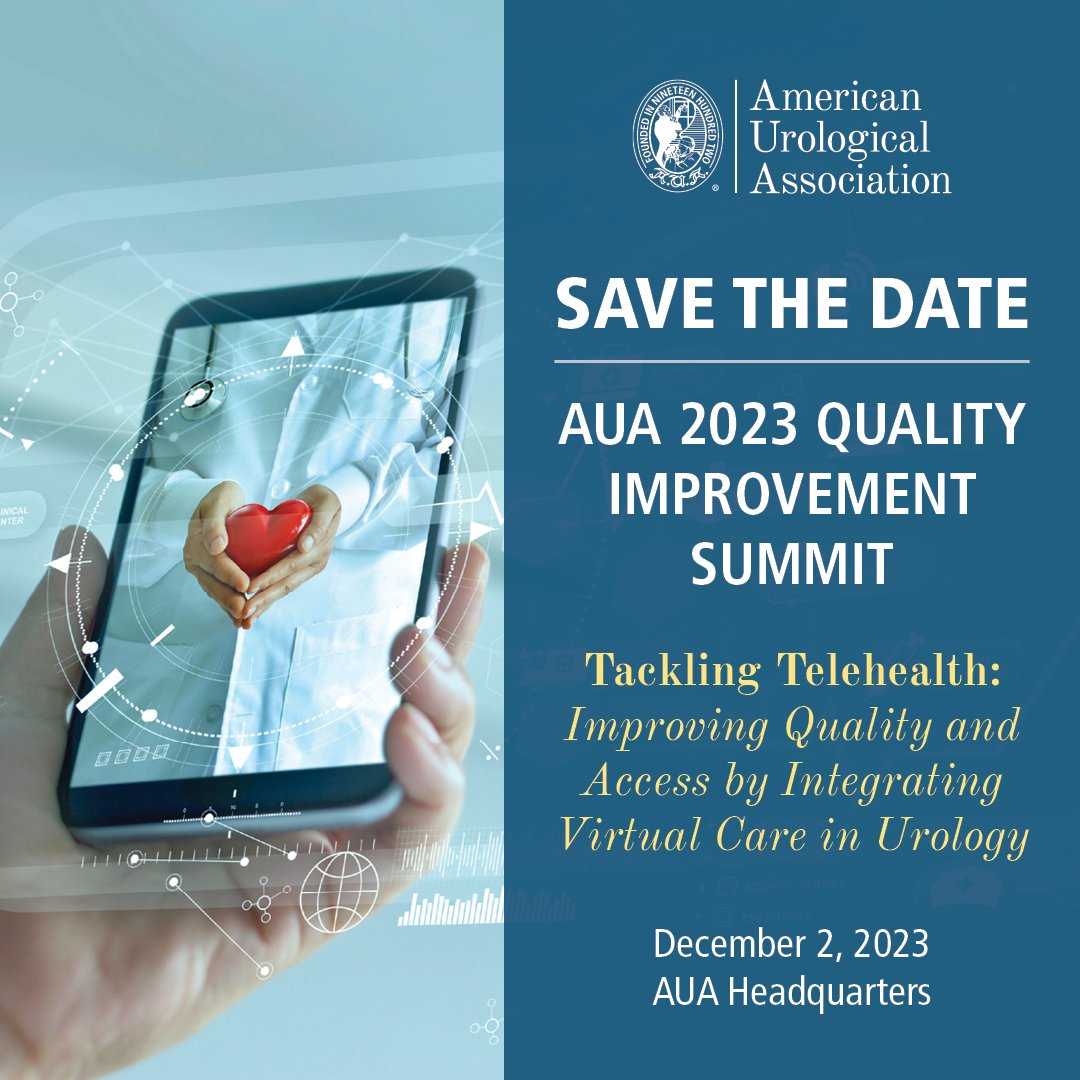 Save the Date for #AUA 2023 QI Summit! 

Click here for more information bit.ly/41oZTkh or click the link in our bio! 

#AUA #AUAMembers #Urology