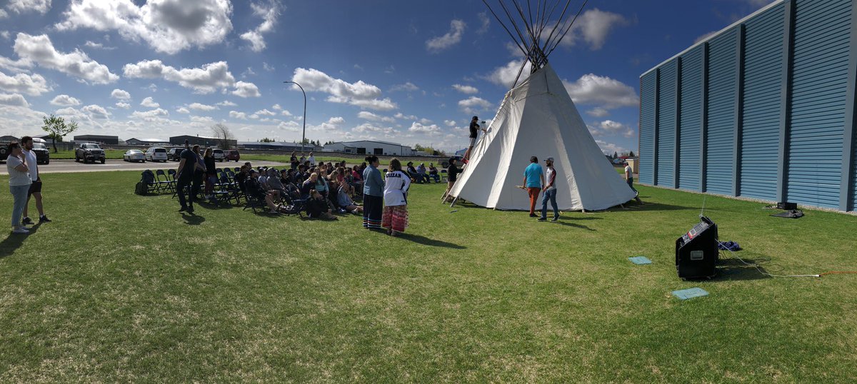 Photos from our Tipi building day with our grade 7s today!