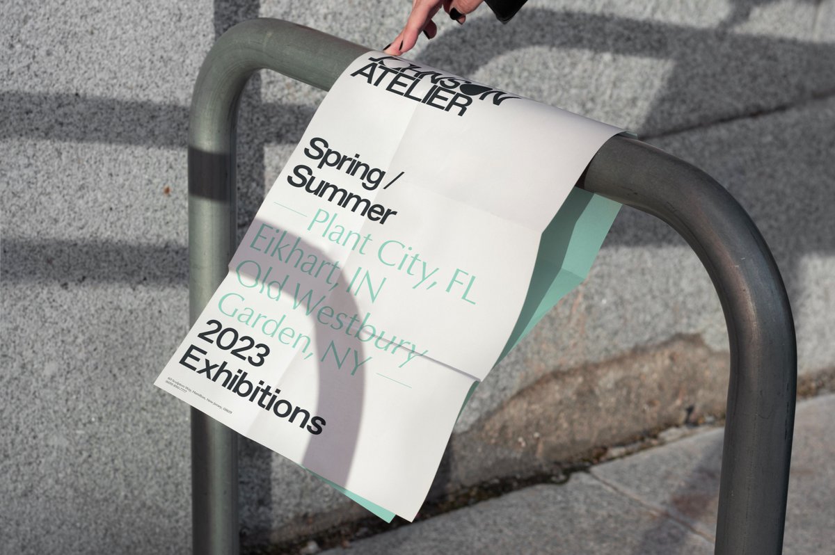 Brand identity for Johnson Atelier, 2022.