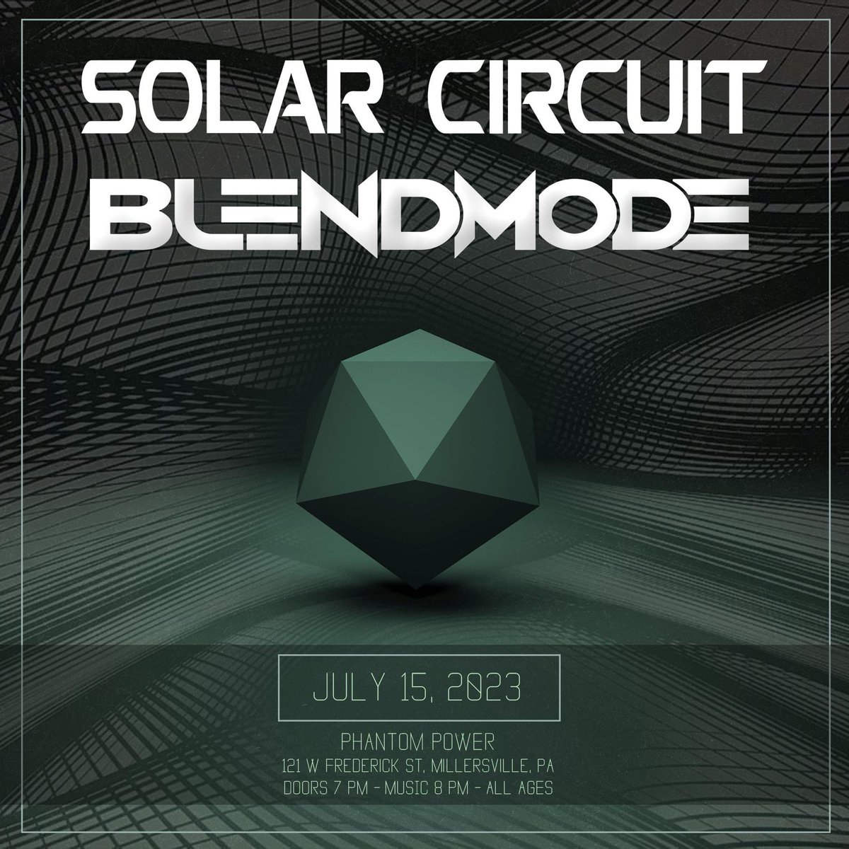 Solar_Circuit's tweet image. We are stoked to hit Phantom Power in Lancaster county this July 15th with the @BlendMode_ crew! Grab your tickets ASAP. Let&apos;s party!

📌 bit.ly/3BhQ7pj
🎟 bit.ly/3phG6Wu