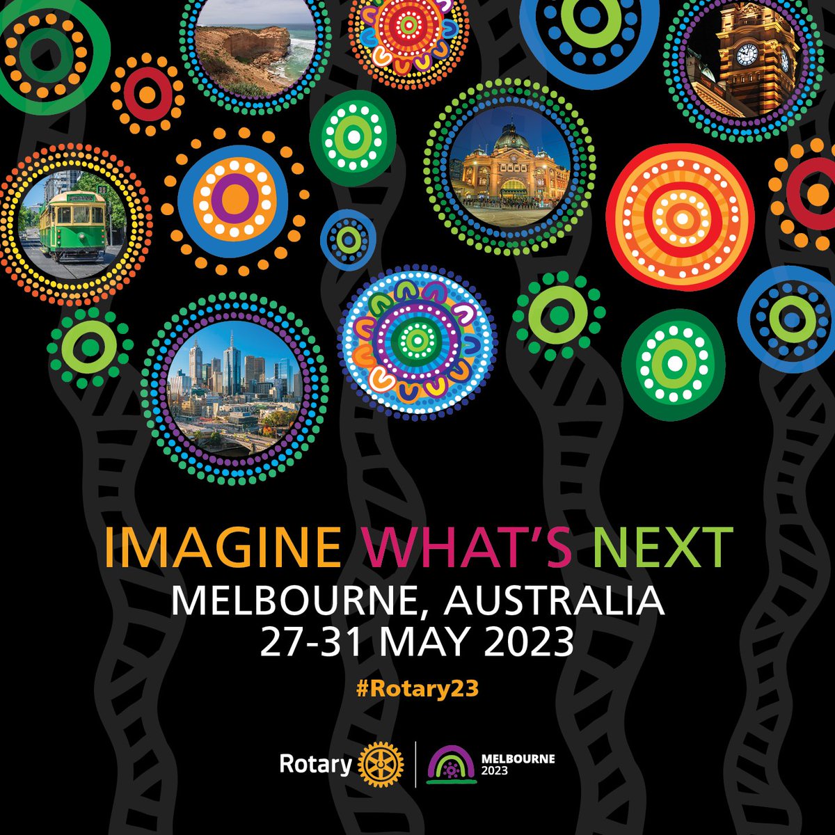 Rotary's tweet photo. Rotary International Convention...so close, we can taste it (and all of the delicious food in Melbourne)! Have you registered for #Rotary23? It's not too late! 

We can't wait to see you there 🤩 

🔗:  https://t.co/DZwwoi6Uv4 https://t.co/B0qj0dkkXg