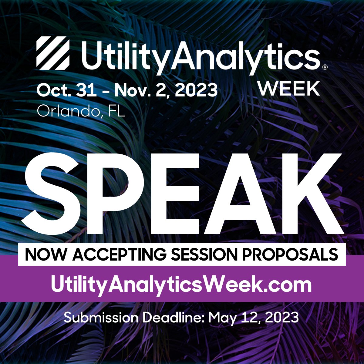 weareuai's tweet photo. Have an influence on and demonstrate your commitment to #utilityanalytics. Speak at #UAWeek 2023 at Universal Orlando - 3 days left to submit a session idea: https://t.co/OAQopx3xW1 #utility #analytics #data #dataanalytics https://t.co/hTdM4YJG9E