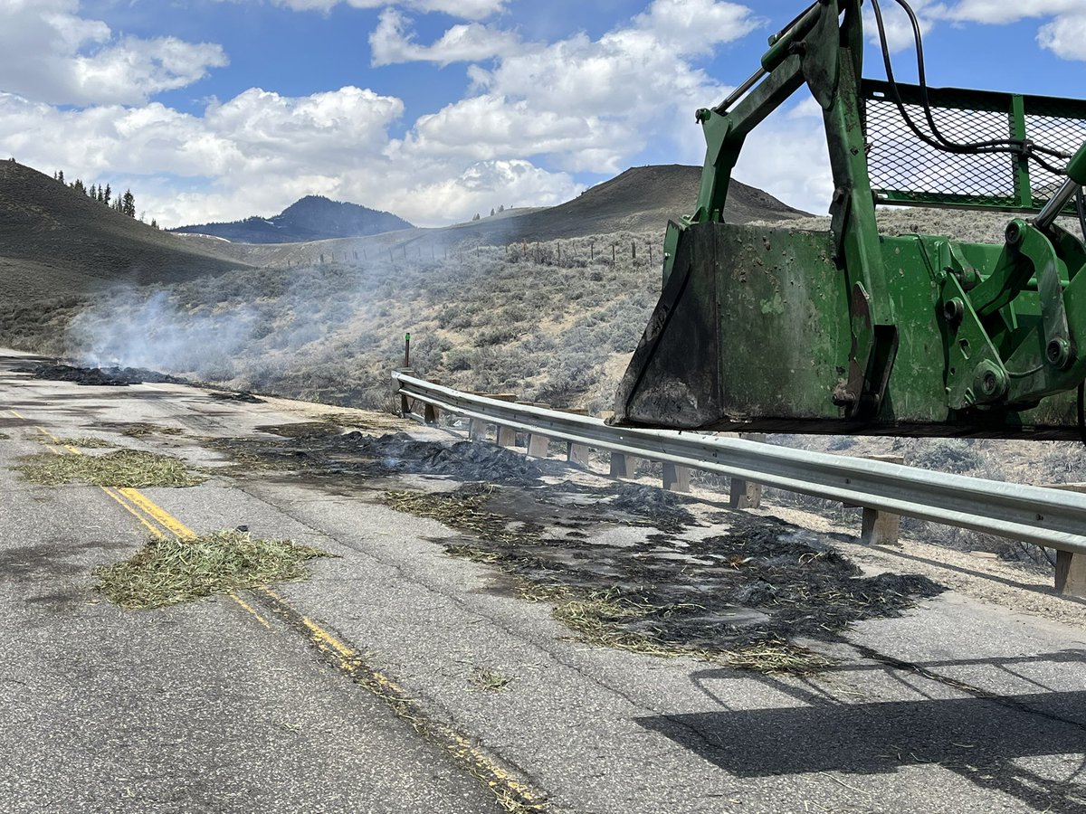 GrandCoSheriff's tweet photo. A few more photos of the wildland fire in Grand County on 5/9. Highway 40 Westbound is currently closed at Highway 134 and Eastbound is closed at Mile Post 164. 

#US40 #cofire @ColoradoDOT https://t.co/f4mhilB730