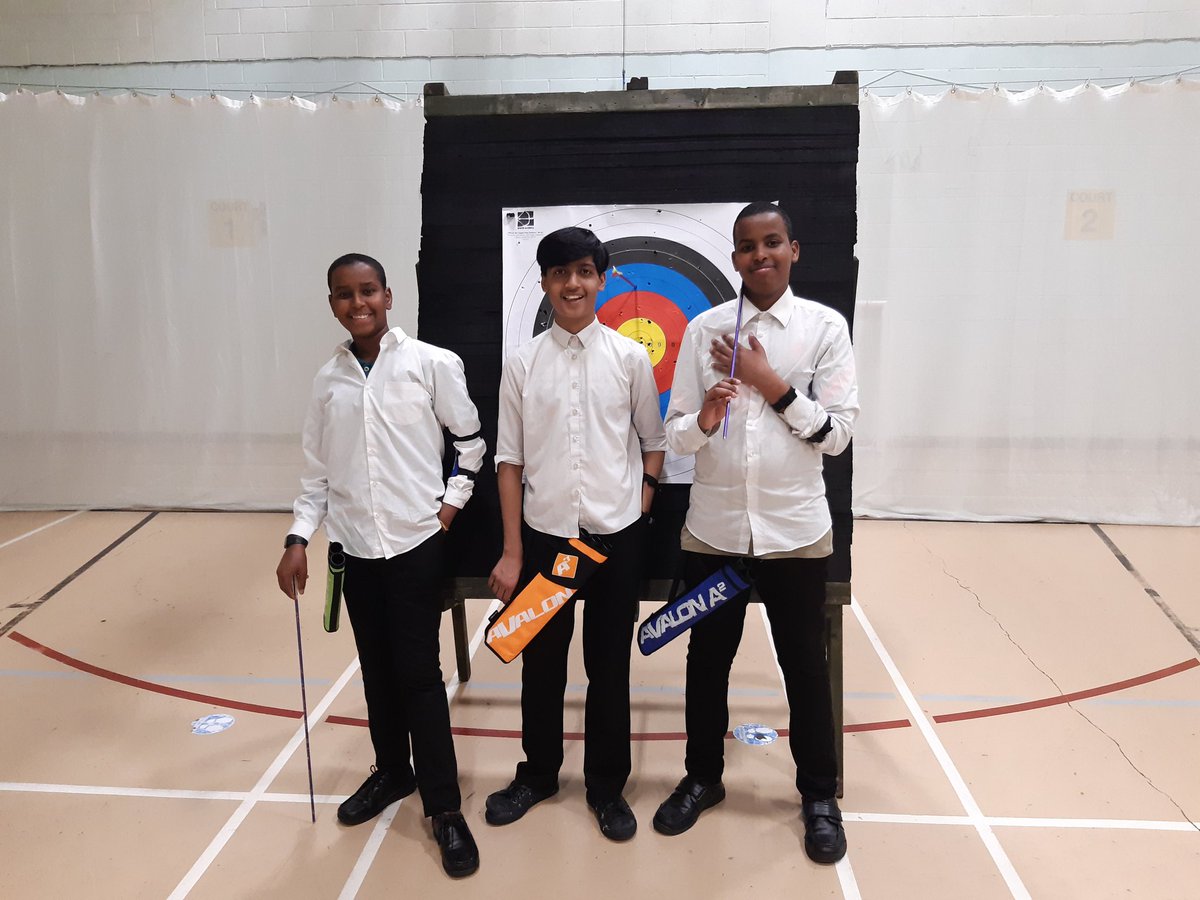 midlandsrdo's tweet photo. Joined Jamila Bi's #StartArcheryWeek session today in Small Heath. These three were the last lads shooting today, with an exciting one arrow shoot off!

#archeryisforeveryone
@archerygbofficial https://t.co/x1gEwSdVo7