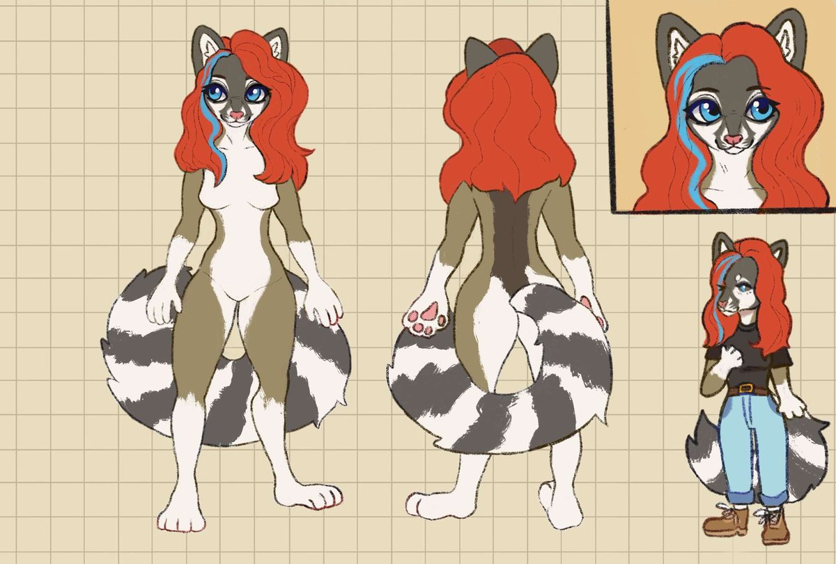 RingtailKaitlyn's tweet photo. Hi. I'm Kaitlyn. I'm a Transfem furry from the southwestern US. I love engineering, nature, and urbanism. I'll post some art that I make or commission here from time to time. https://t.co/SGq1bvnG0L
