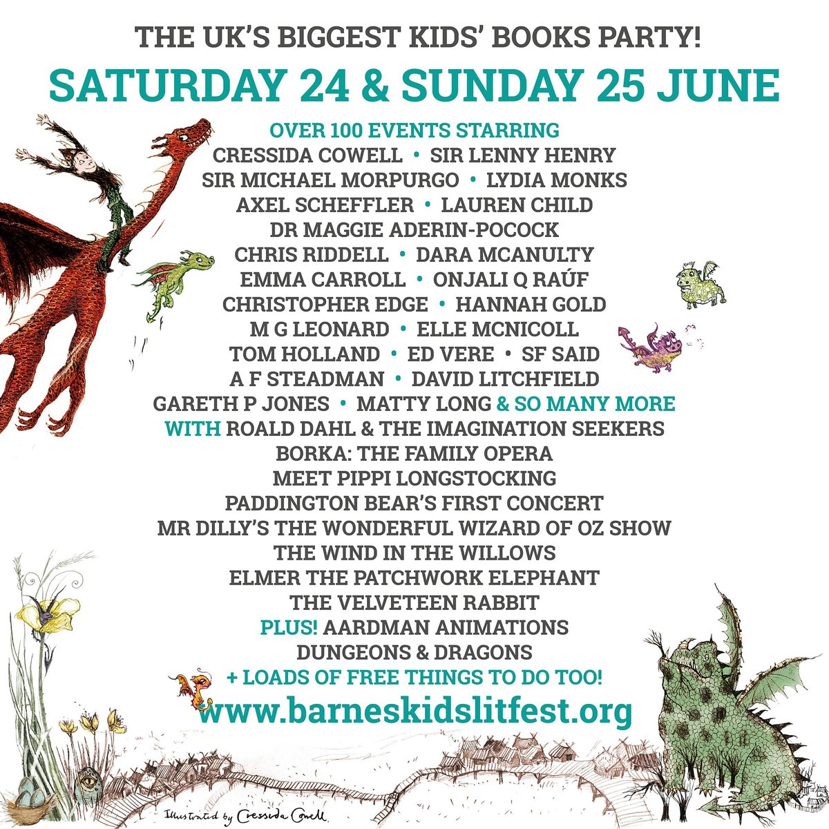 🌠SENDS UP BCLF HQ FLARE🌠The UK's biggest kids' books party is returning on Saturday 24 &amp; Sunday 25 June. Start your party planning now people and check out our gigantic new programme here barneskidslitfest.org/whats-on/   

TICKETS ON SALE THIS SATURDAY 13 MAY