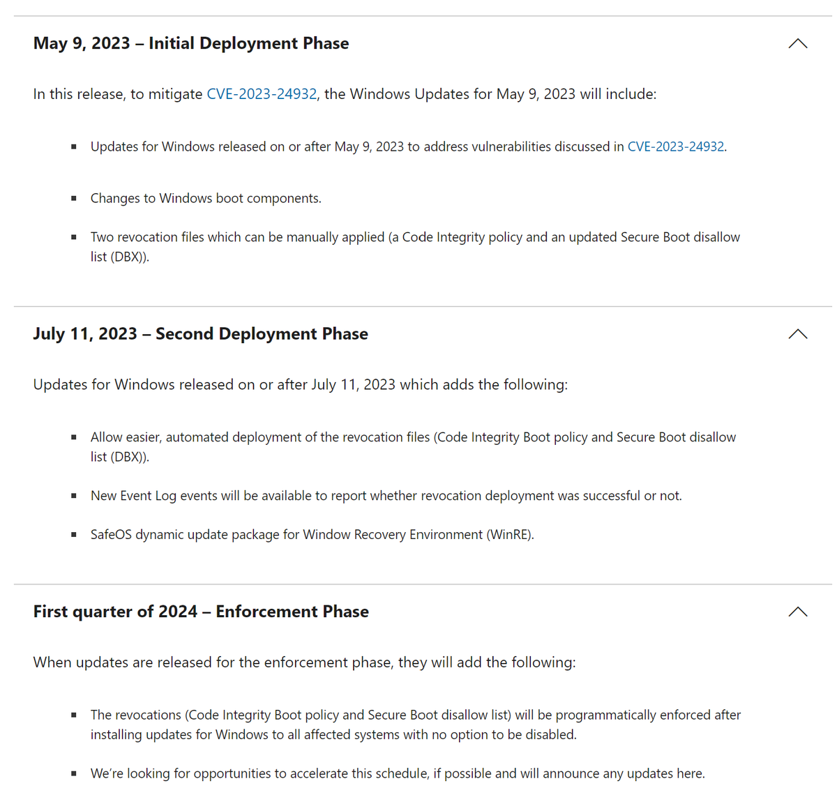 r00tbsd's tweet image. The patch for CVE-2023-24932 is mainly manual today and nobody will apply it... This is currently a big issue with UEFI patching and revocation lists update. The good point is MS plans to make the process automatic in the near future.  #bootkit