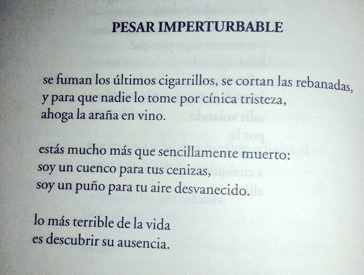 Pesar imperturbable. #Bukowski