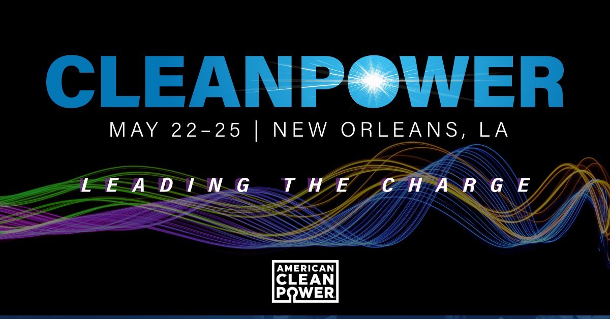 We're looking forward to connecting with customers, partners and friends at #CLEANPOWER23 in New Orleans May 22-25. #PowerForGood