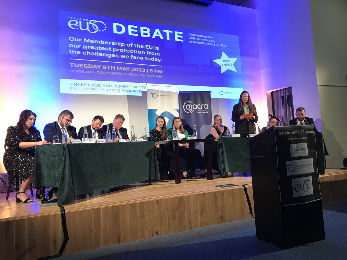 Michael Murphy TD (@cllrmmurphytipp) on Twitter photo Delighted to introduce tonight’s debate to mark the 50th anniversary of Ireland joining the EU. Well done to <a href="/TipperaryCoCo/">Tipperary County Council</a> <a href="/MacranaFeirme/">Macra na Feirme</a> <a href="/dfatirl/">Irish Foreign Ministry</a> for organising and supporting this debate.
<a href="/EU_CoR/">European Committee of the Regions</a>
<a href="/TippFmNews/">TippFMNews</a> <a href="/TipperaryLive/">TipperaryLive</a> Delighted to introduce tonight’s debate to mark the 50th anniversary of Ireland joining the EU. Well done to <a href="/TipperaryCoCo/">Tipperary County Council</a> <a href="/MacranaFeirme/">Macra na Feirme</a> <a href="/dfatirl/">Irish Foreign Ministry</a> for organising and supporting this debate.
<a href="/EU_CoR/">European Committee of the Regions</a>
<a href="/TippFmNews/">TippFMNews</a> <a href="/TipperaryLive/">TipperaryLive</a>