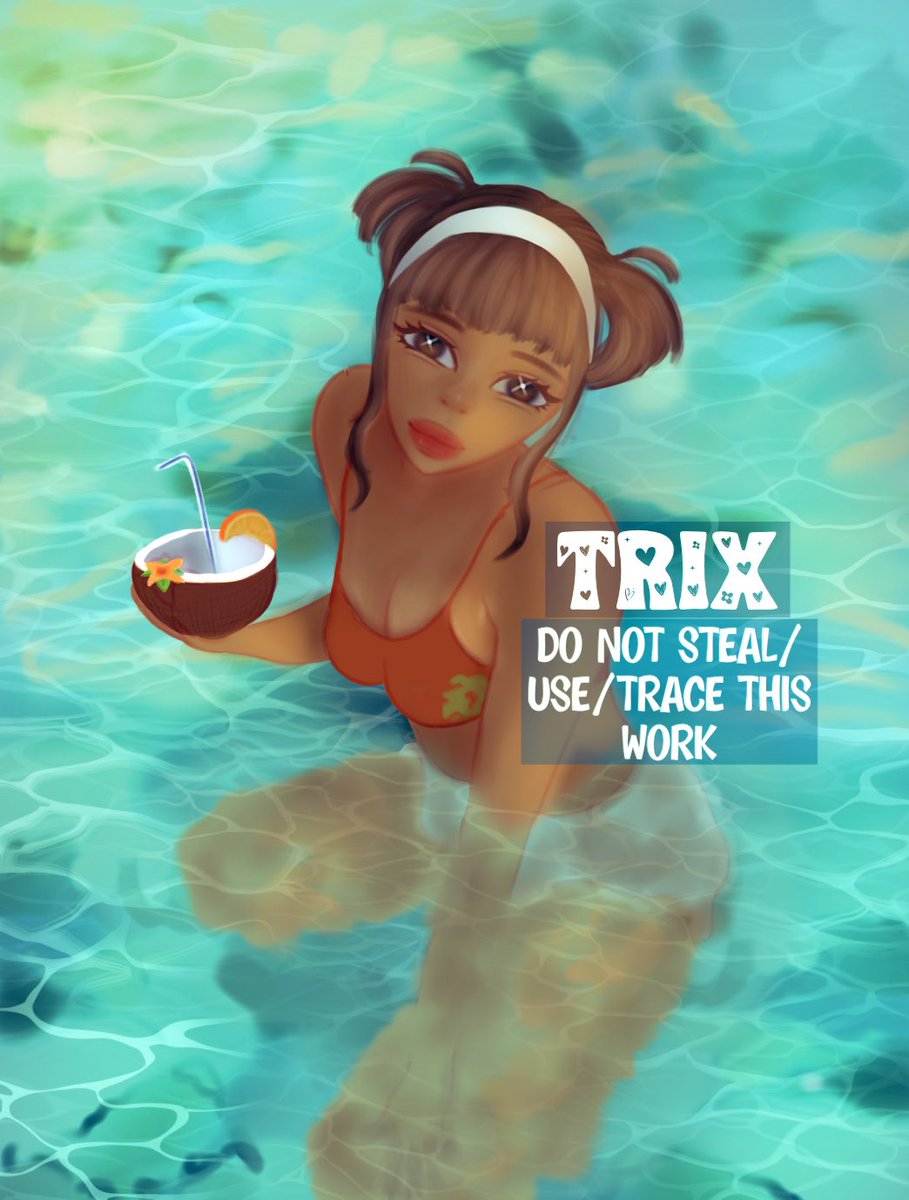 b_trix505's tweet photo. My entry for  #MDYAC2
Hosted by @mydesireyeonjun 

> I tried to get out of my comfort zone, I never drew backgrounds, much less water but I want to improve my drawings, I did it for fun and it turned out pretty good for me !! Thanks for the opportunity <3

#robloxart https://t.co/ij9nG8izA2