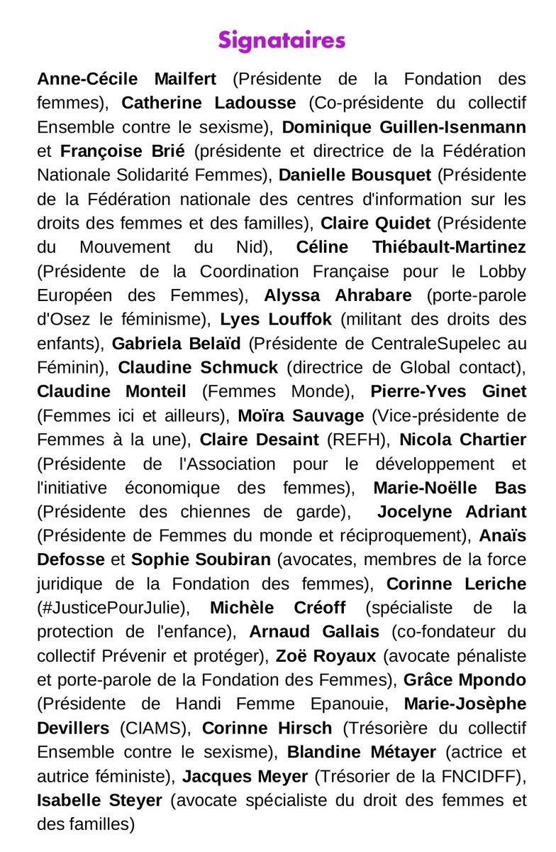 Notre lettre de soutien à <a href="/laurossignol/">Laurence Rossignol</a>, porte-parole du mouvement féministe et de la cause des femmes que nous ne pouvons pas perdre au Sénat ✊