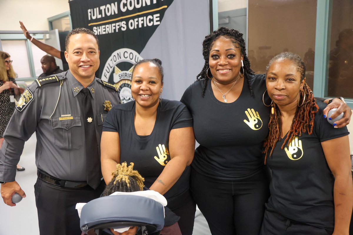 FultonSheriff's tweet photo. Fulton County Sheriff's Office was thrilled to participate in the Health and Wellness Fair for Correctional Officers and Employee Week. Thank you to our amazing team for all that you do!
#CorrectionsWeek
#FCSOStrong https://t.co/8UQebc8U7p
