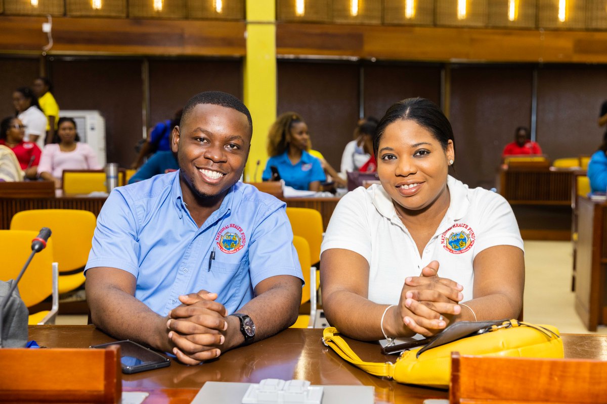 NHFJamaica's tweet photo. Marking 20 years of accomplishments, NHF staff unite to honour the journey we've taken - a celebration of Resilience, Rebuilding, and Realignment. 💪🏽✨

Check out some highlights! 🙌🏾🤩 

#NHFJamaica #FinancingHealth #GoodHealth #NHF20 #NHFIsHereForYou https://t.co/1l9LLkQrWx