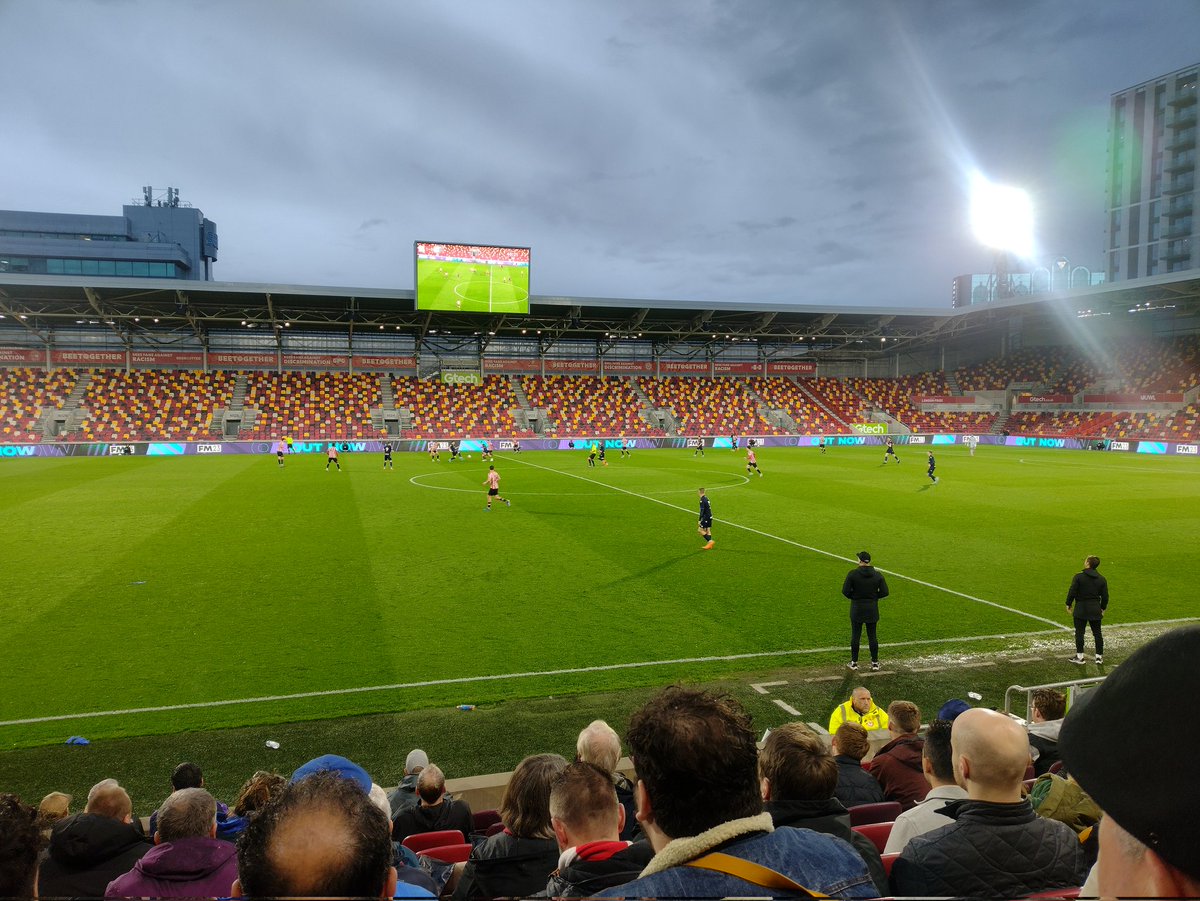 Watching #brentfordb #brentfordfc from the posh seats!