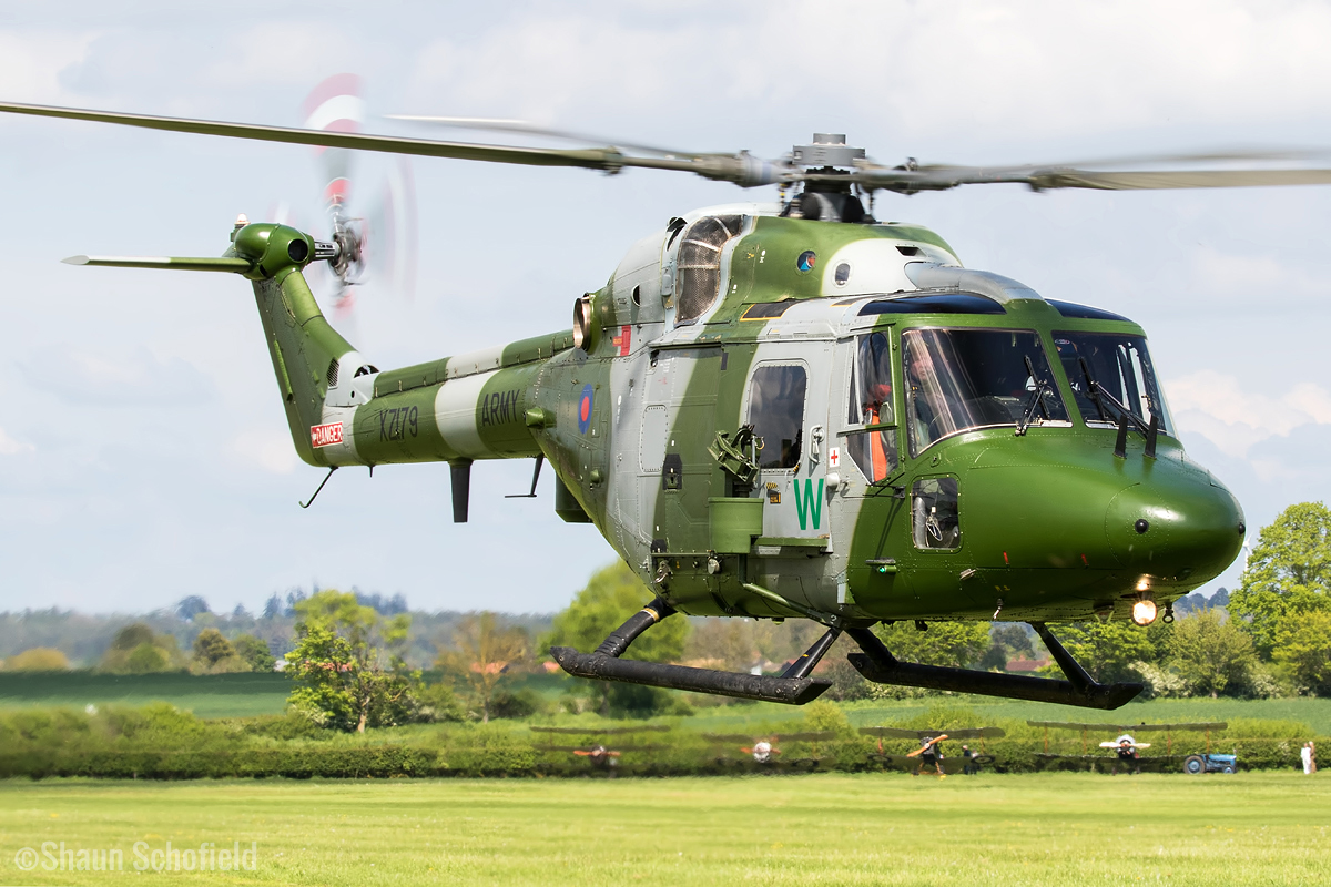 Shaun_Schofield's tweet photo. A great start to the new airshow season at @ShuttleworthTru at the weekend. Highlight of the day for me was seeing this beauty, it had been far too long since I last saw a Lynx in the air https://t.co/34T9kIy3YK