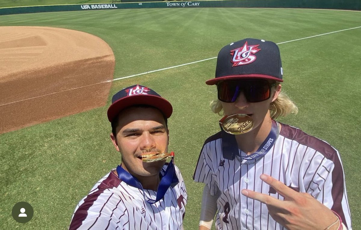 On the left “Sam aka Spam” <a href="/_sammyers13/">Sam Myers</a> top team since the 8th grade. Never talked to his parents about playing cf etc! Has a knack for big catches and big hits in big games. Stuffs good pitching! Silent assassin! Never too high or too low! Winner!