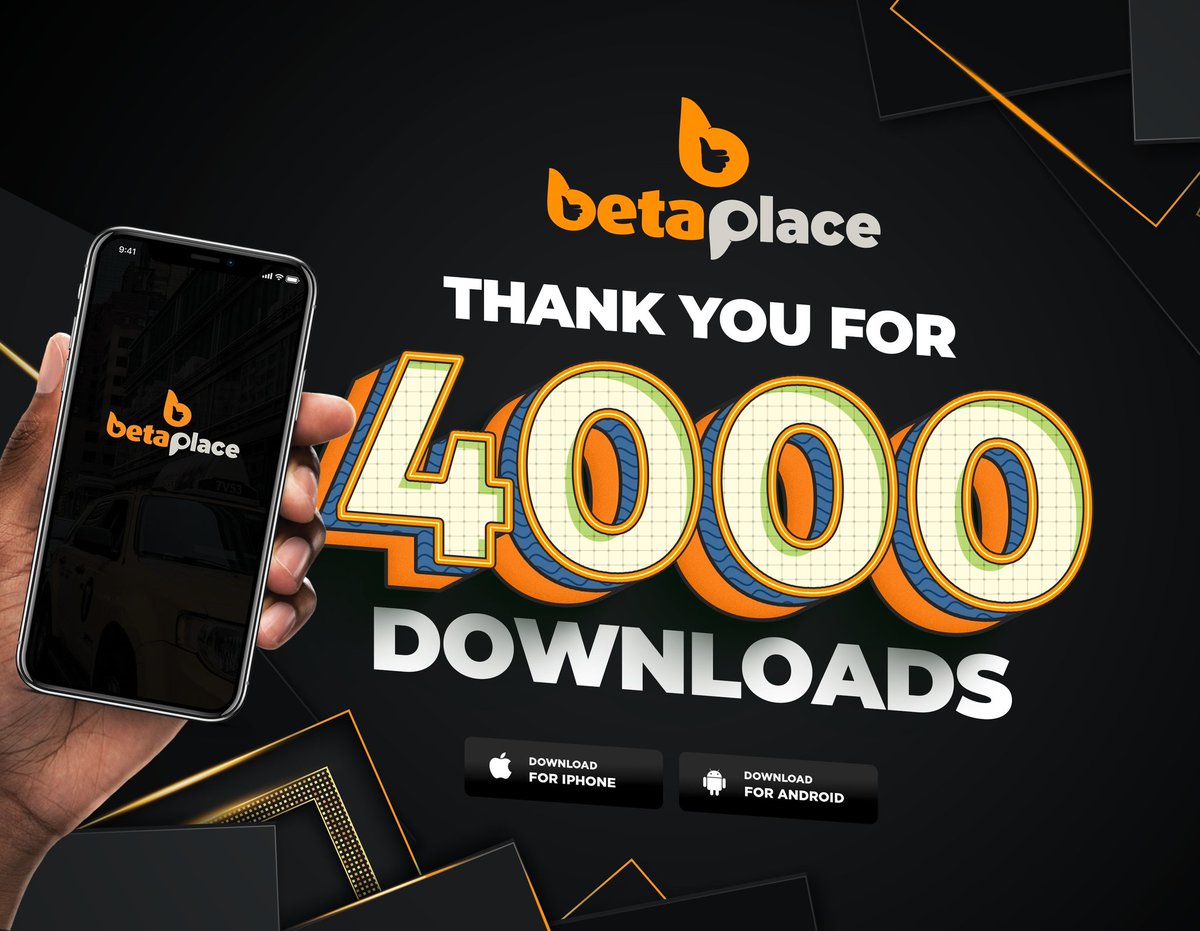 betaplaceapp's tweet photo. #BetaPipol thank una plenty🧡4,000+ downloads already 🙏🧡if you nova yet download #BetaPlaceApp you di miss o😃 Beta Pipol and beta tin dey flop for dey!!
Download #BetaPlaceApp here: https://t.co/mGfN9QdVsP
#BetaPlaceApp #BetaTinz https://t.co/Dw3Wl7K1tz