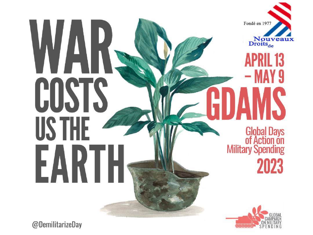 War will not be able to protect us from the devastating effects of climate change. That's why we're urgently calling on state governments to drastically reduce their military spending and adopt foreign policies that will sustain peace
#WarCostsUsTheEarth #GDAMS #FundPeaceNotWar