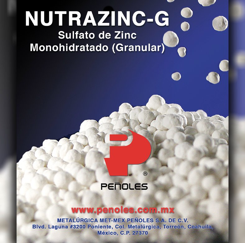 RT @TecnoAgroMX: Industrias Peñoles Nutrazinc-G Sulfato de Zinc Monohidratado (Granular)
.
.
.
#TecnoAgro #revista #agro #agricultura #agrícola #revistaagrícola #larevistadiferente #campo #agronomia #agriculturafamiliar #fertilizantes #fertilizante #peño…