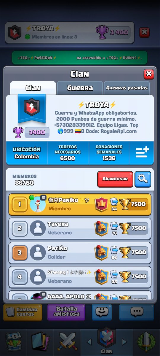 PaNiKoCR's tweet photo. Se necesitan jugadores para guerra  hay cupos disponibles por montones chicos se agradece🔥🫶🏻 RT y ❤️ https://t.co/Ixs1Xf6D1f