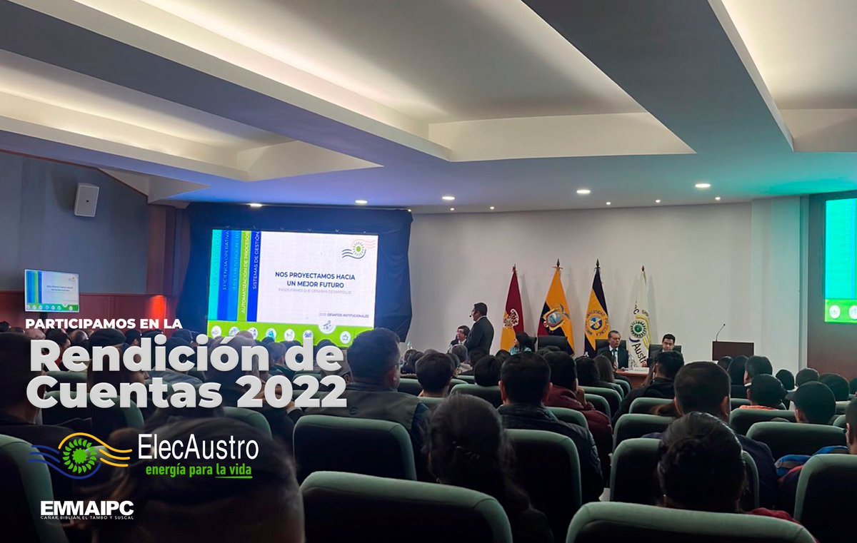 emmaipc's tweet photo. #Emmaipc 📷📷
Participamos en la rendición de cuentas periodo 2022 @elecaustro 
Agradecemos por todo el apoyo brindado en este periodo. 📷
#CulturaAmbiental #EconomiaCircular https://t.co/iscvf92mxP