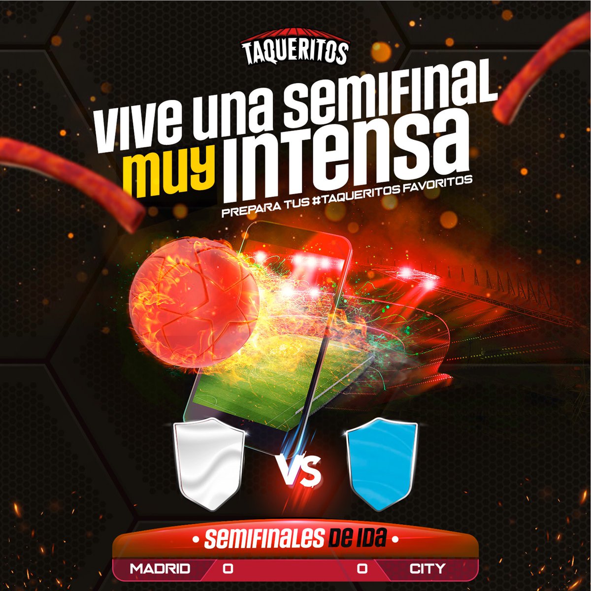 SnacksYummies's tweet photo. Es momento de vivir las semifinales más intensas con #Taqueritos🌋

¿Quién ganará este partido? 🕒  09/5 - 13:00hrs https://t.co/JN1erRHhDB