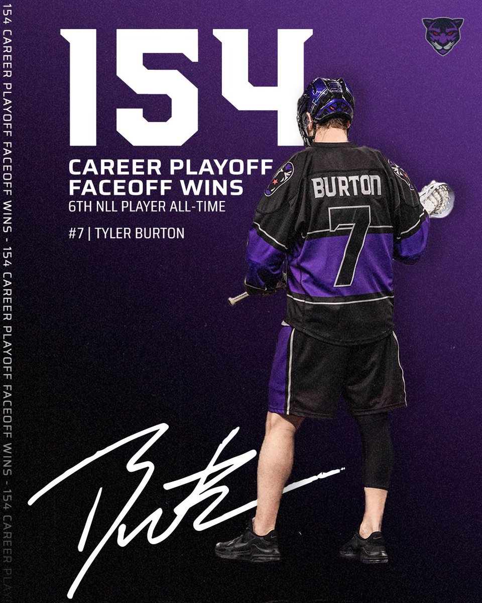 PantherCityLax's tweet photo. .@RealBurtsy7 is 6th all-time in @NLL playoff faceoff wins 👏 https://t.co/rPR03dIr25