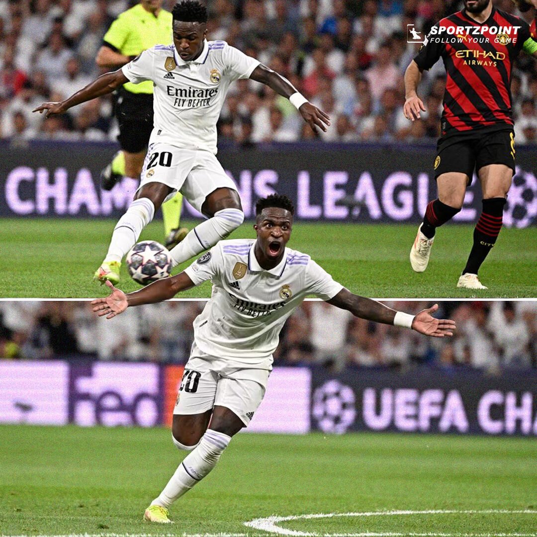𝐒𝐓𝐎𝐏 𝐓𝐇𝐀𝐓 𝐕𝐈𝐍𝐈 ⚽🔥

What a strike from Real Madrid star to give his team a lead before the half-time against Man City.

.
.
.

#VinicuisJr #RealMadrid #RealMadridManCity #RealmadridVsMancity #RealMadridVsManchesterCity #RealMadridvManCity #RMAMCI #RMAvMCI