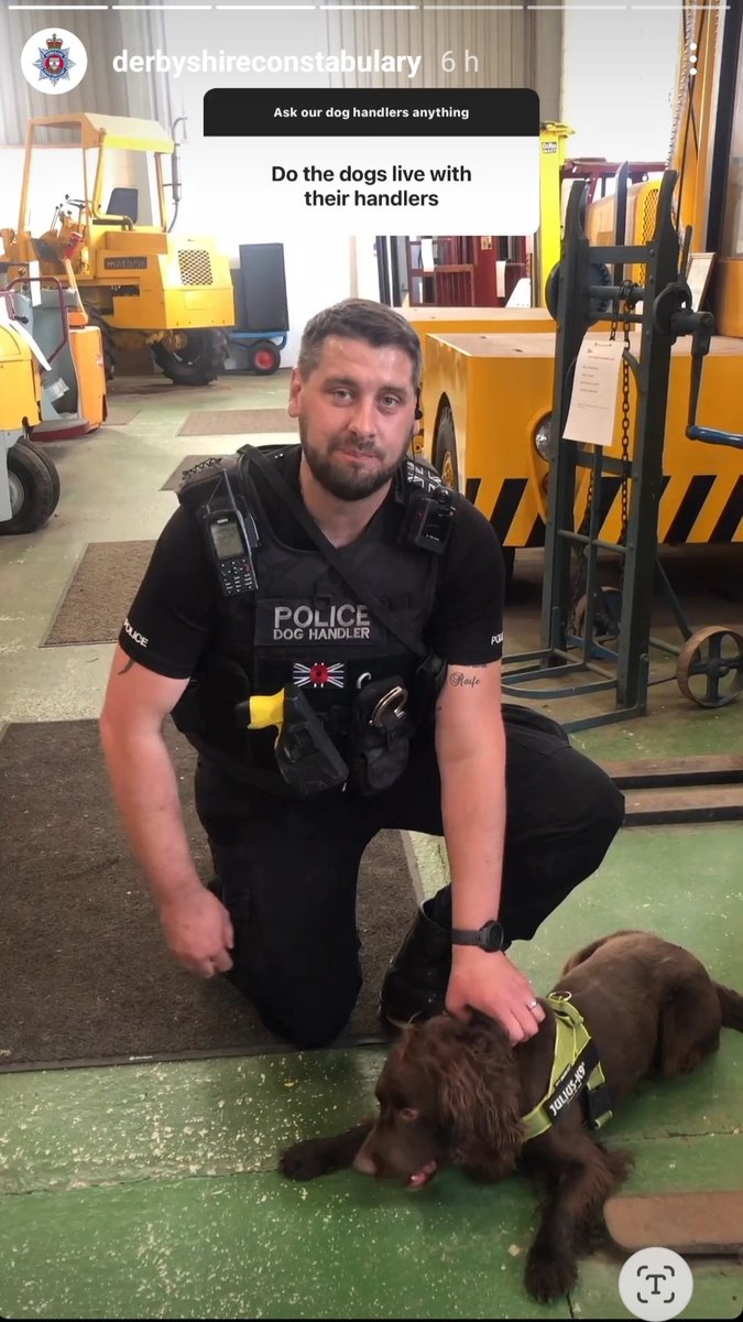 DerbysDogPolice's tweet photo. Have you seen @DerbysPolice Instagram today? PC Richmond, accompanied by PD Ziggy, answering questions submitted by the Insta followers!
#WhoseAGoodBoy! https://t.co/3mU229Oaw2