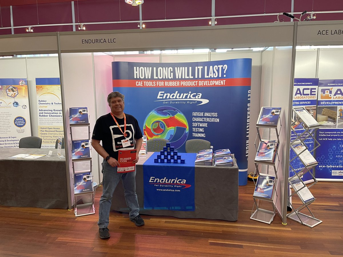 EnduricaLLC's tweet photo. 🌍 #Endurica goes global!
#RubberCon2023, SIMULIA EuroCentral, @RubberNews Rubber in Automotive Conference
Exciting times, all focused on #WinningOnDurability!
➡️ https://t.co/7aEBl6Kaii
#GetDurabilityRight #RubberIndustry #Simulation #FatigueAnalysis https://t.co/RARbTDM2uU