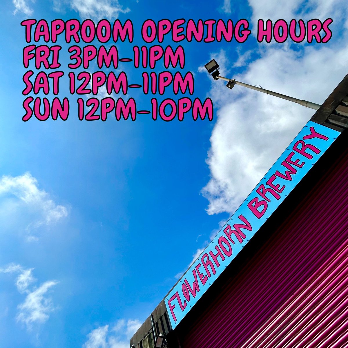 We’re on for another big weekend at Taproom!
Fri 3pm-11pm
Beers and <a href="/Mr_Croquewich/">Mr Croquewich</a> 
Sat 12pm-11pm
Bar Boot Sale (11am-4pm) with stalls, street food and a Dj set. Taproom and Street food until late
Sun 12pm-10pm
Our first BYOV (Bring Your Own Vinyl) Sunday. Food from @SLIZZA_PIZZA