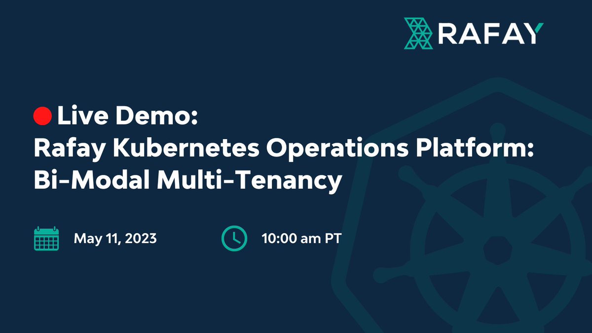 rafaysystemsinc's tweet image. Tune into our live demo this Thursday and explore how enterprises such as Guardant Health, Moneygram, and others scale their #Kubernetes deployments efficiently and confidently.
buff.ly/3LH2wrS
 #kubernetesmanagement #livedemo #multitenancy #gitops