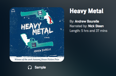My first novel, Heavy Metal (originally published six years ago), is available FOR THE FIRST TIME EVER as an audiobook. Thanks, @AutumnHousePrs, for still supporting your backlist. Sample here: audible.com/pd/Heavy-Metal…