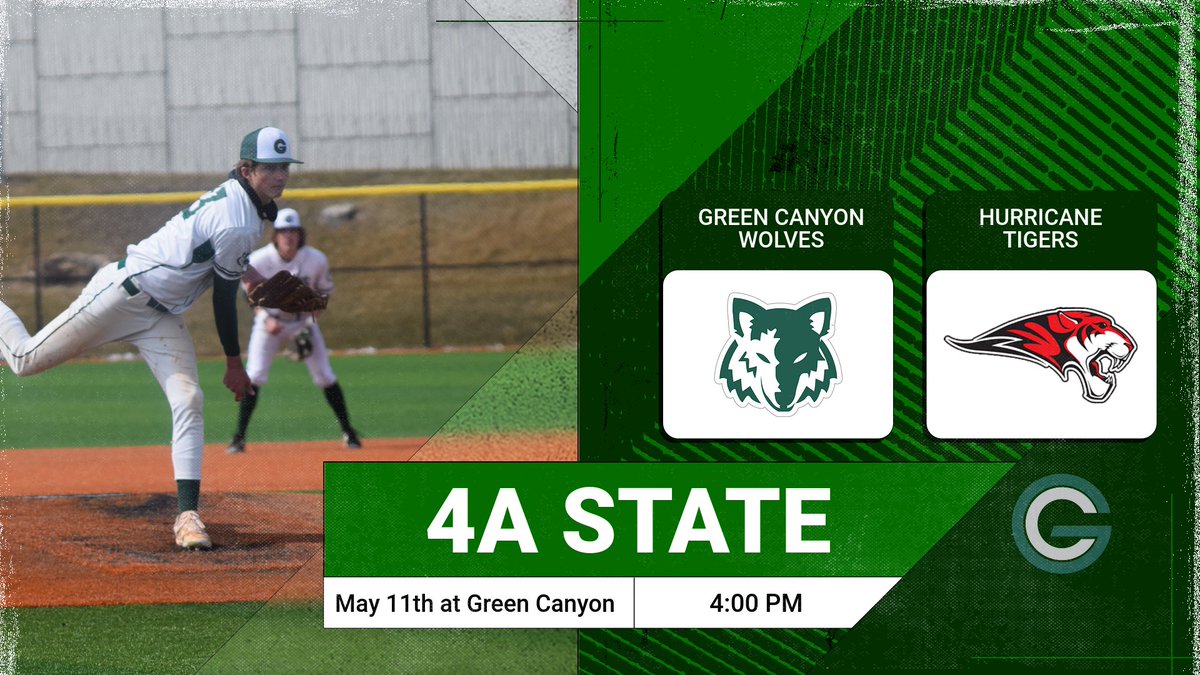 GC_Wolves_BB's tweet image. 4A ⚾️ Tourney: #10 Hurricane at #7 Green Canyon, Thursday at 4:00 PM. (Game 1) @UHSAAinfo @hjsports @hjtrebek @CVDaily @desnewssports @KSLSportsRewind @kslsports @TribPrepsEd @coleman_bobb @PrepSoutheast @Jacobnielson12 @ty_baldwin02 @JamesEdward_HS @ChannelValley @PBR_Utah
