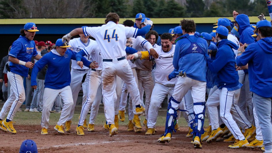 WHACAthletics's tweet photo. WHAC Baseball Tournament Championship - @MUCrusaders def. @CUAACardinals 9-7 to take title. https://t.co/99qwVj5Lk7
