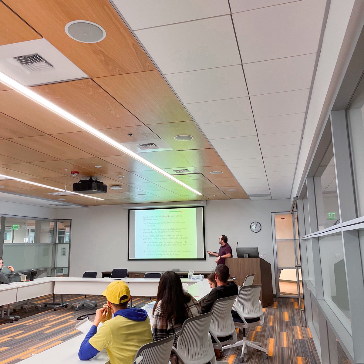 Center for Commerce and Diplomacy (@ccd_ucsd) on Twitter photo Thank you to Professor <a href="/umbertomig/">Umberto Mignozzetti</a> from <a href="/UCSanDiego/">UC San Diego</a> for presenting his joint work with Professor <a href="/renardsexton/">Renard Sexton</a> (<a href="/EmoryUniversity/">Emory University</a>) on “How Norms of Democracy and the Rural Economy Incentivize Electoral Violence and Fraud” at our PELG seminar this afternoon! Thank you to Professor <a href="/umbertomig/">Umberto Mignozzetti</a> from <a href="/UCSanDiego/">UC San Diego</a> for presenting his joint work with Professor <a href="/renardsexton/">Renard Sexton</a> (<a href="/EmoryUniversity/">Emory University</a>) on “How Norms of Democracy and the Rural Economy Incentivize Electoral Violence and Fraud” at our PELG seminar this afternoon!