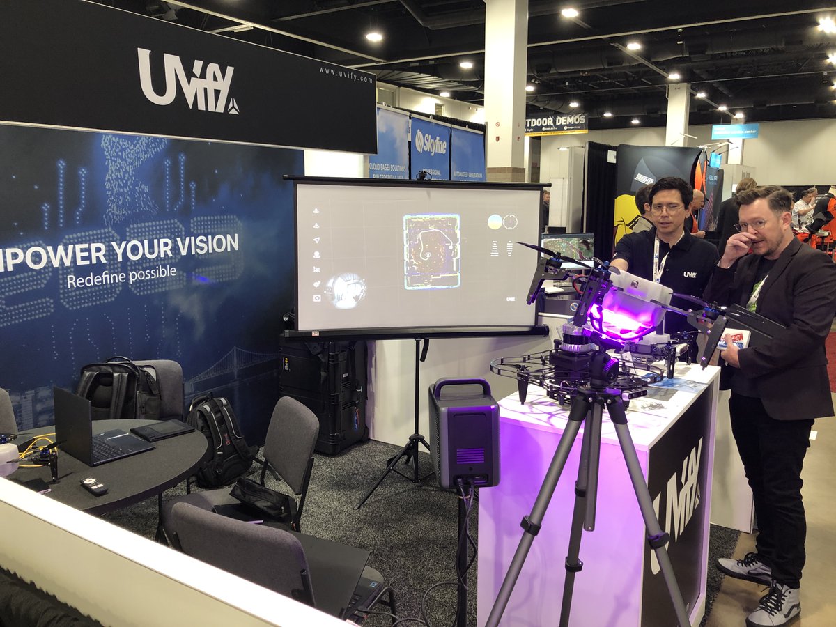 RajantCorp's tweet photo. Internationally known Drone manufacturer #UVify announces the Omega, featuring #Rajant's Cardinal radio at this year's #Xponential2023 trade show in #Denver. Please stop by booth 1734 to learn more details.
#Tradeshow #Cardinal https://t.co/AUXfWrnA9W