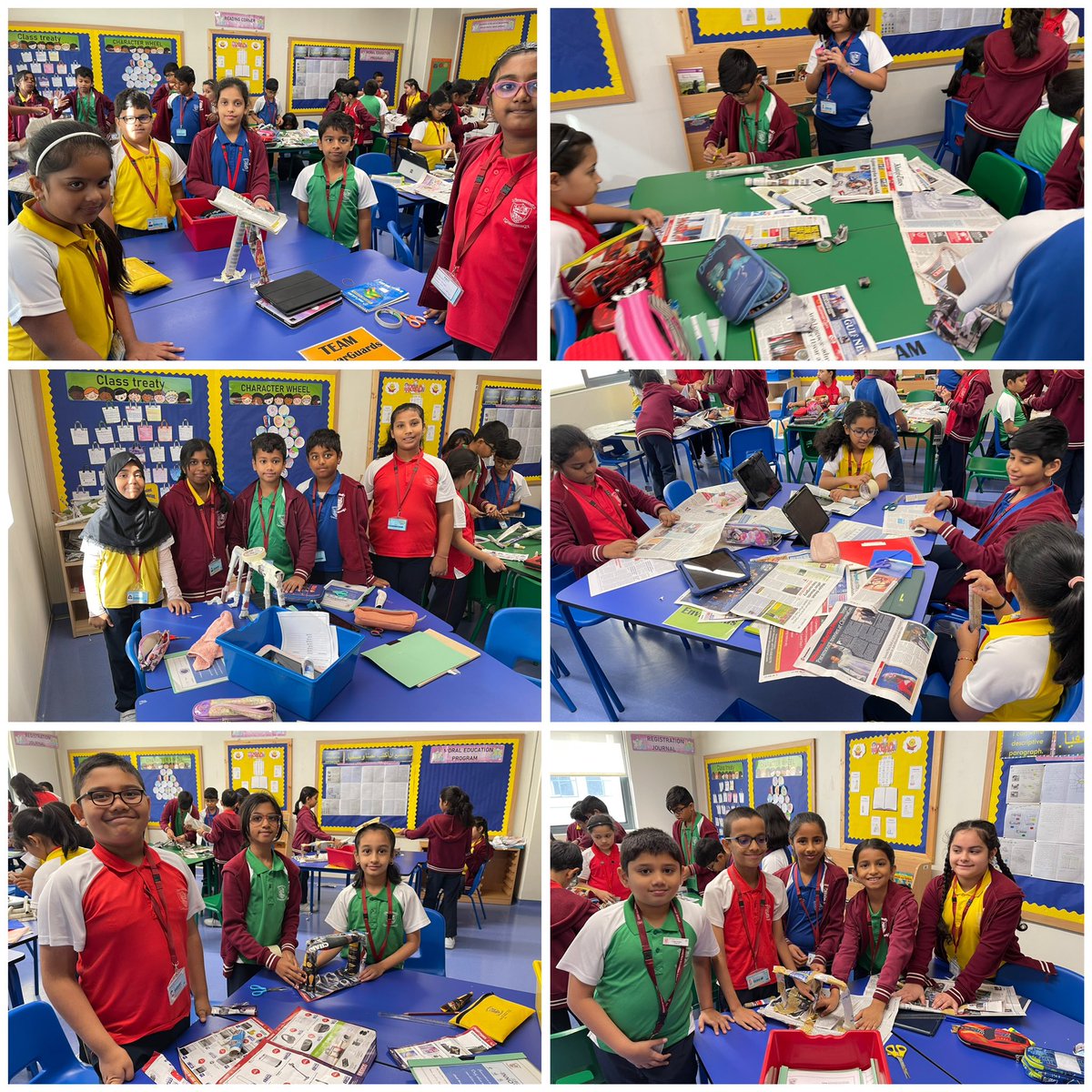 Srija72281713's tweet photo. Grade 4D #excited and busy in building bridge using paper. #creativity #nmsinnovation @Fatima_Martin @amarantha_razu @ShettySampoorna https://t.co/IUjt4p7PcI